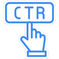 Click Through Rate Icon Style
