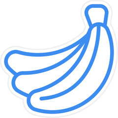 Fototapeta premium Banana Icon Style