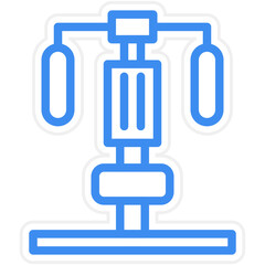 Gym Equipment Icon Style
