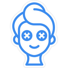 Spa Eye Treatment Icon Style