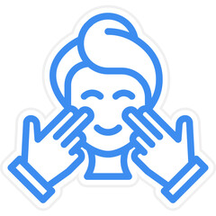 Face Massage Icon Style