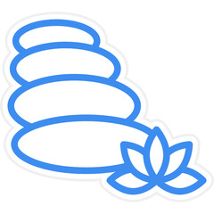 Hot Stone Icon Style
