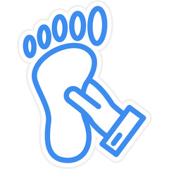 Foot Massage Icon Style