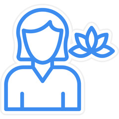 Massage Therapist Icon Style