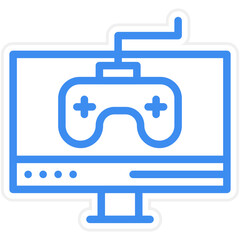 Gaming Monitor Icon Style