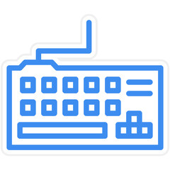 Obraz premium Gaming Keyboard Icon Style