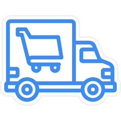 Groceries Delivery Icon Style