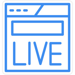 Live Stream Icon Style