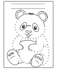 dot to dot coloring page for kids