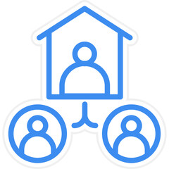 Remote Business Icon Style