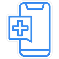 Telemedicine Icon Style