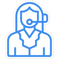 Remote Customer Support Icon Style