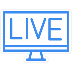 Live Tv Icon Style