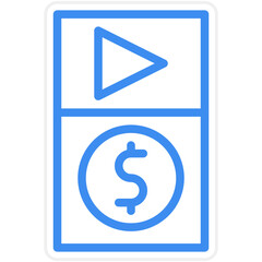 Paid Live Stream Icon Style