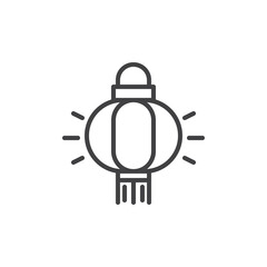 Chinese Lantern line icon