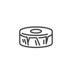 Chinese New Year cake line icon