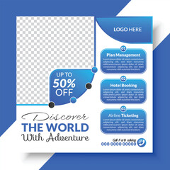 Travel and trip social media post and Instagram post design template adventure social media post & travel promotion banner template online banner,social media,brand banner,post banner