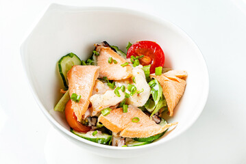 asian lunch in the bowl