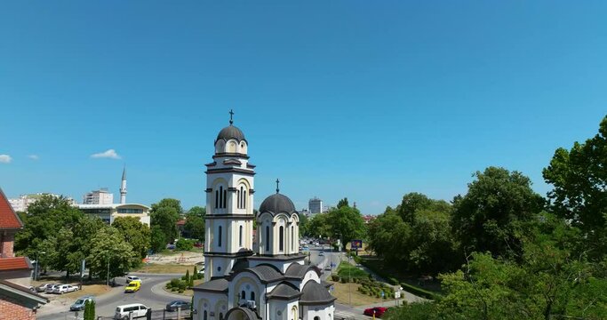 Aerial view of Banja Luka in Bosnia