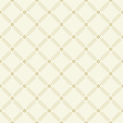 Geometric dotted pattern. Seamless abstract light yellow and golden modern texture for wallpapers and backgrounds