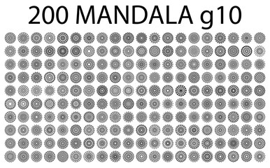 various mandala collections - 200 set yoga pattern