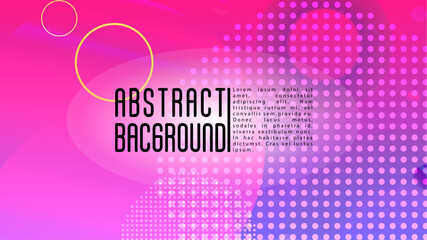 Vector Futuristic Background with Gradient Mesh Holographic Circles. Hipster Graphic Template Design with Lines, Dots, Round Shapes. Dynamic Style for your Business Brochure.