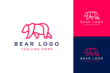 animal or bear design logo