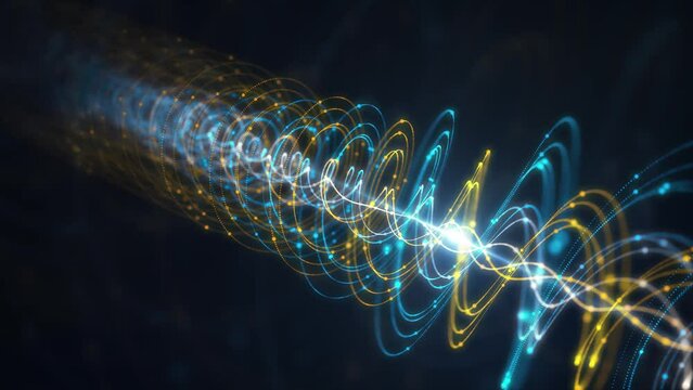 Digital Wave: Futuristic Soundwave Technology and Data Flow