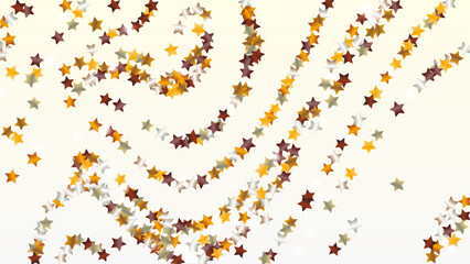 Realistic Background with Confetti of Glitter Star Particles. Sparkle Lights Texture. Celebration pattern. Light Spots. Star Dust. Christmass Design. Explosion of Confetti. Design for Advertisement.