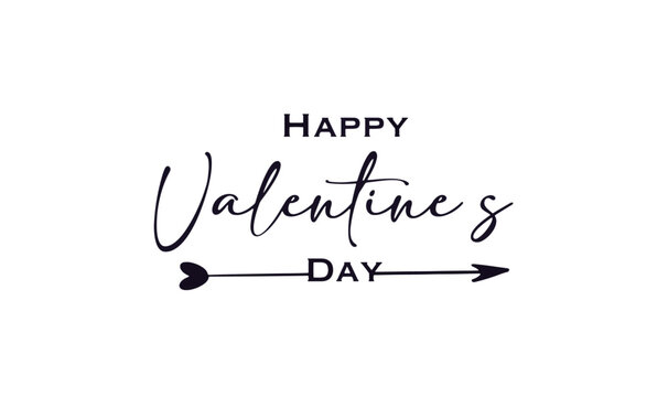 vector text happy Valentine's Day 