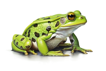 Abwaschbare Fototapete Bullfrog in Nature on transparent background PNG © shair