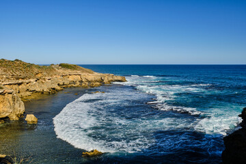 Discover sheltered bay beaches and wild surf beaches, blowholes, caves and unusual rock formations along Phillip Island's coastline.