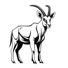 Oryx Logo Monochrome Design Style