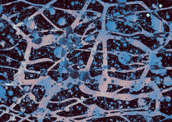 飛沫のある激しい水彩テクスチャ背景