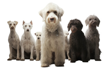 Animal Furry Alliance Canine Poodle Companionship on a White or Clear Surface PNG Transparent Background