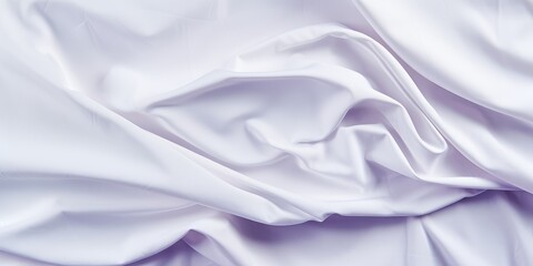 Obraz premium Focus on Detail. Close-Up of Pure White Fabric Sheet