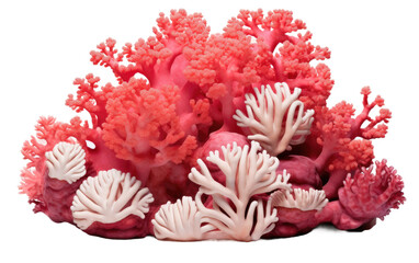 Oceanic Corals isolated on transparent background
