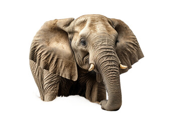 Fototapeta premium Animal Elephant Soil Steward on a White or Clear Surface PNG Transparent Background