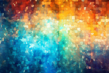 Shimmering Spectra: Abstract Background with a Playful Colorful Mosaic