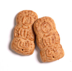Dutch traditional candy taai taai isolated