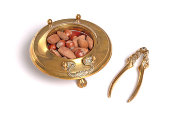 Mixed nuts with vintage nutcracker