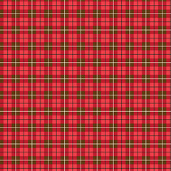 かわいい赤系のチェックの正方形背景用ベクターイラスト