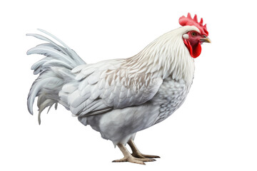 Fototapeta premium Animal Domestic Encounter Hen with Poodles on a White or Clear Surface PNG Transparent Background