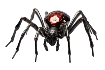 Animal Branch Dwelling Latrodectus Silent Weaver Arachnid on a White or Clear Surface PNG Transparent Background