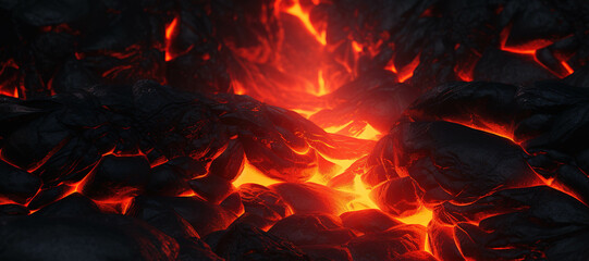 Fototapeta na wymiar hot lava rocks 6