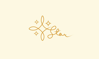 star logo or icon in vector