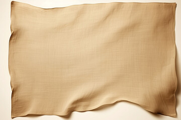 Classic Comfort: Antique Beige Sheet on Transparent Background for Design