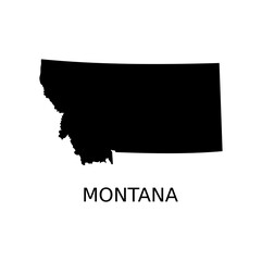 Montana Map Design Illustration vector eps format , suitable for your design needs, logo, illustration, animation, etc.;
