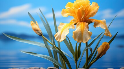 Yellow Iris Pseudacorus Flower Iridaceae, HD, Background Wallpaper, Desktop Wallpaper