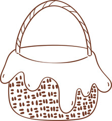 Honey basket outline